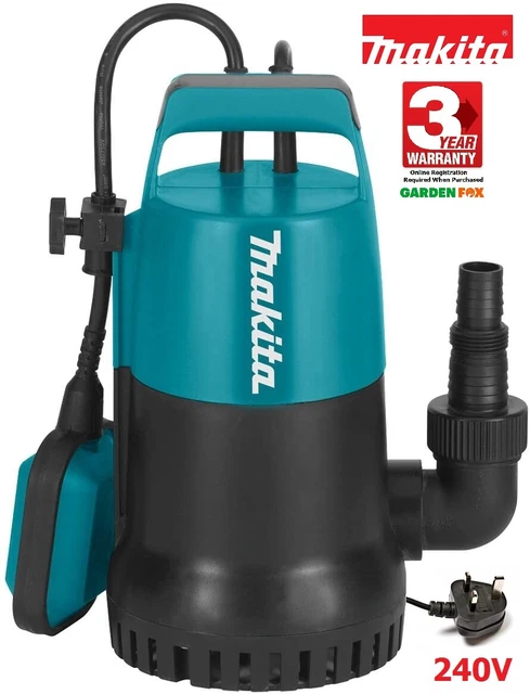 Makita Pompa Drenaggio Elettrica Sommersa 140L 240V Pf0300 4002829833308.