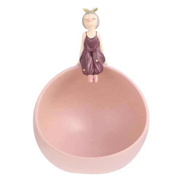 Scatola di caramelle decorativa ragazza ciotola per gioielli vassoio espositivo