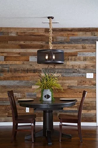 Vintage Harvest Reclaimed Barn Wood Wall Planks - Naturally Weathered, Rustic...