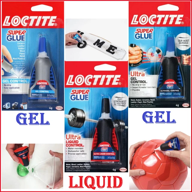 LOCTITE ULTRA GEL and Liquid Control Super Glue 4 Gram Adhesive Multi