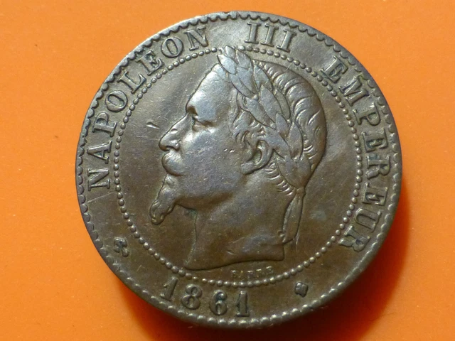 2 Centimes - Napoleon Iii - 1861 Bb (Provisoire) - Rare & Qualite Tb+ !