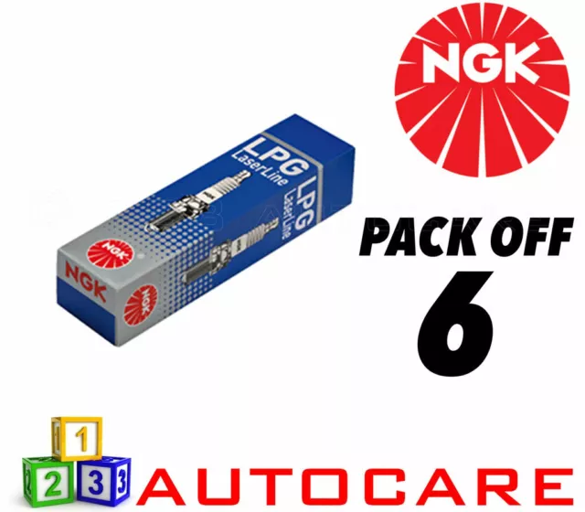 NGK LPG (GAS) Spark Plugs Peugeot 607 Renault Laguna Sport Tourer #1640 6pk