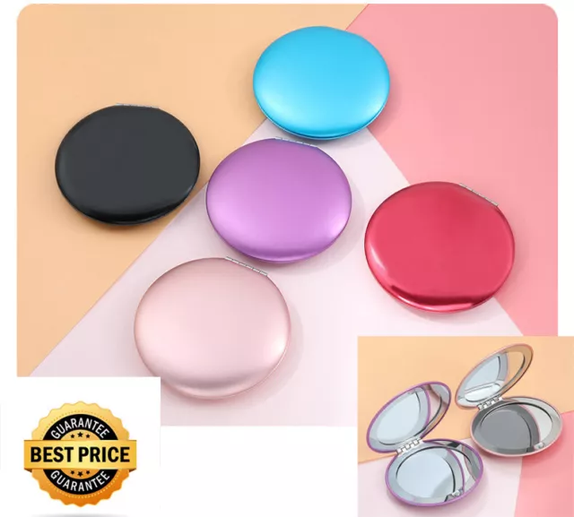 New Cute Folding Round Pocket Compact Makeup Cosmetic Mirror Portable AU Stock