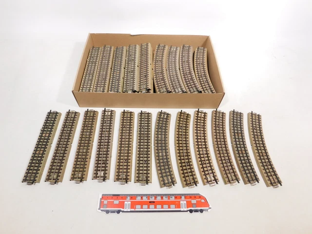 Voie Courbe Märklin H0 – Section AC Pour 3600/800 – Lot De 15 Pièces Réf AP646-1