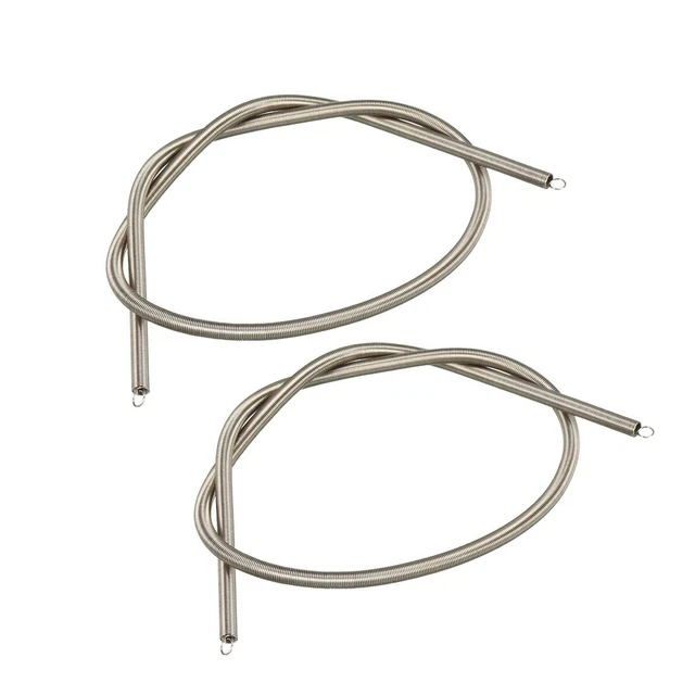 2 pezzi piccoli doppi ganci molla a trazione fuori pressione Lunghezza libera 0,16"" 11,81"" acciaio inox