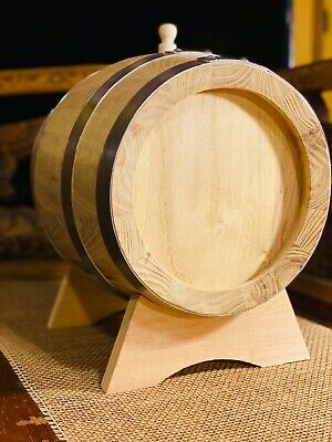 secchio da vino in legno di pino mini per uso domestico per conservare vino pregiato brandy Botte di vino da 1,5 litri whisky tequila 1.5L-Colore del legno vino rosso 