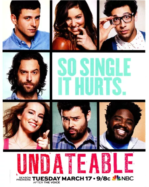 Ptp87 Advert 11X8" Undateable Tv Show On Nbc