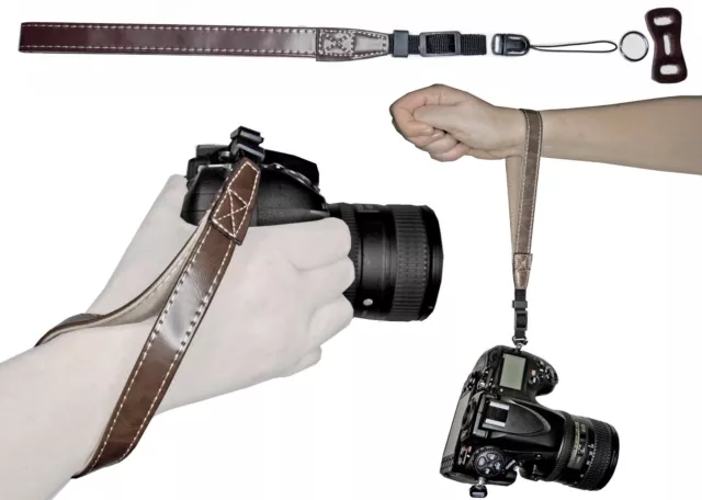 Cinghia Da Polso A Mano Laccio Hand Strap Per Leica X V-Lux X Vario T D-Lux 6 Mp