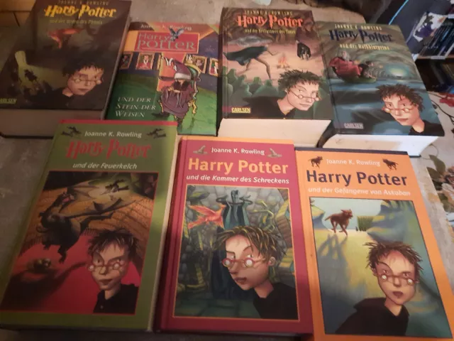 Harry Potter Büchersammlung Band 1-7 komplett, deutsch, gebunden