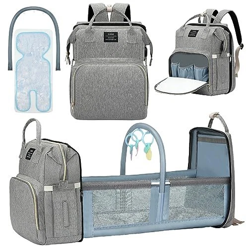 OMBRAT Diaper Bag Backpack, Waterproof Foldable Diaper Bag, Multifunctional New