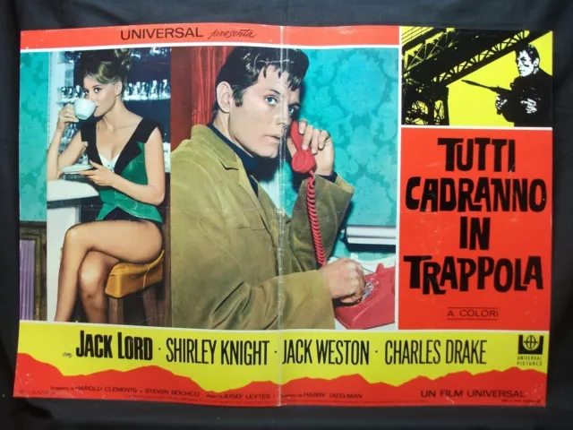 Fotobusta Cinema - Tutti Cadranno In Trappola - J. Lord - 1968 - Poliziesco - 03