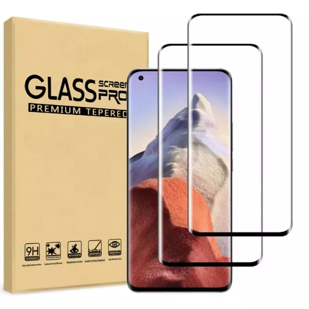 2x Xiaomi Mi 10 / Pro Schutzglas 9H Panzerfolie Hartglas Displayschutz Full