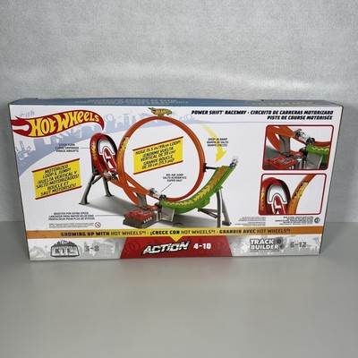 HOT WHEELS ACTION Power Shift Raceway Loop Track & 5Race