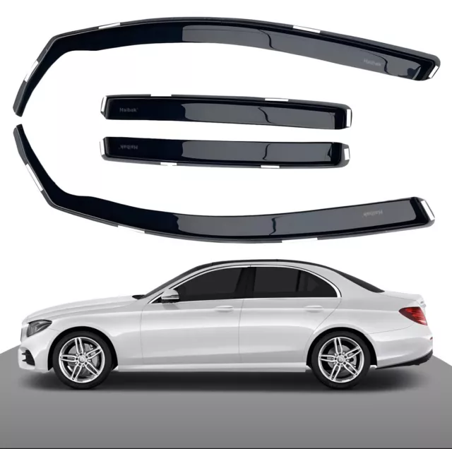 Mercedes Benz E Class W213 4 Doors Saloon 2017 Onwards Haibak Wind Deflectors