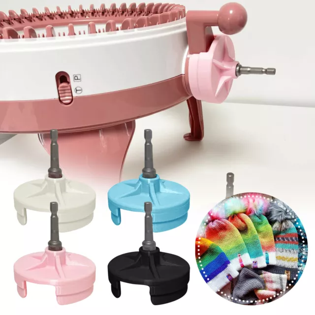 Umootek Knitting Machine Sentro 48 Needles Smart Weaving Loom Round Spinning Knitting Machines with Row Counter Knitting Board Rotating Double Loom W