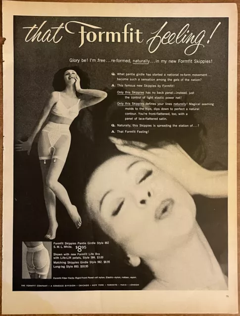 1950s vintage lingerie AD FORMFIT Life Romance Bras and Girdles 3