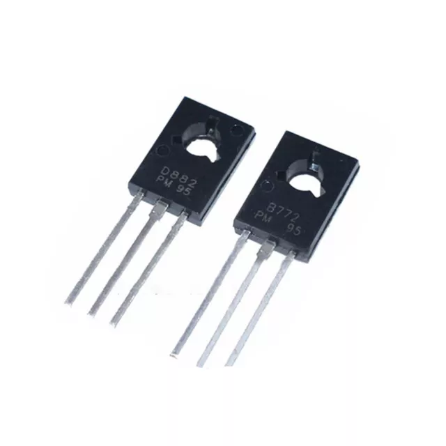 20Pcs 2Sd882 2Sb772 To-126 ( 10Pcs D882 + 10Pcs B772 ) To126 Ic