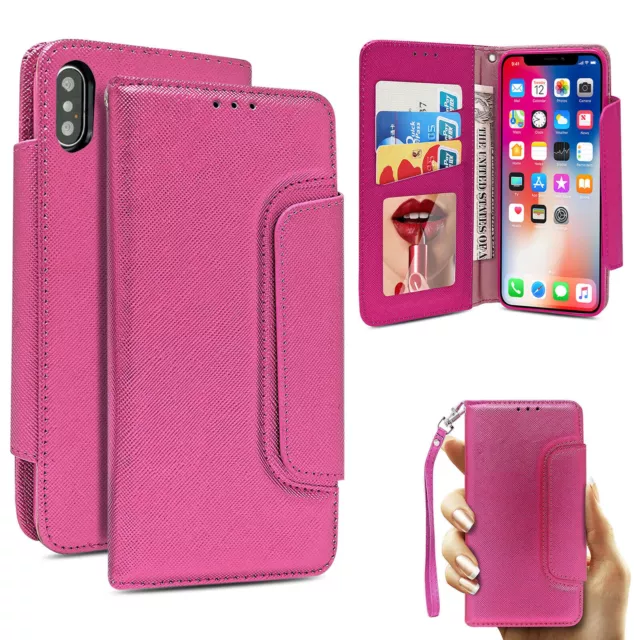Case for iPhone 13 Pro Max 12 Mini 11 XR XS X Luxury Leather Flip Wallet Cover