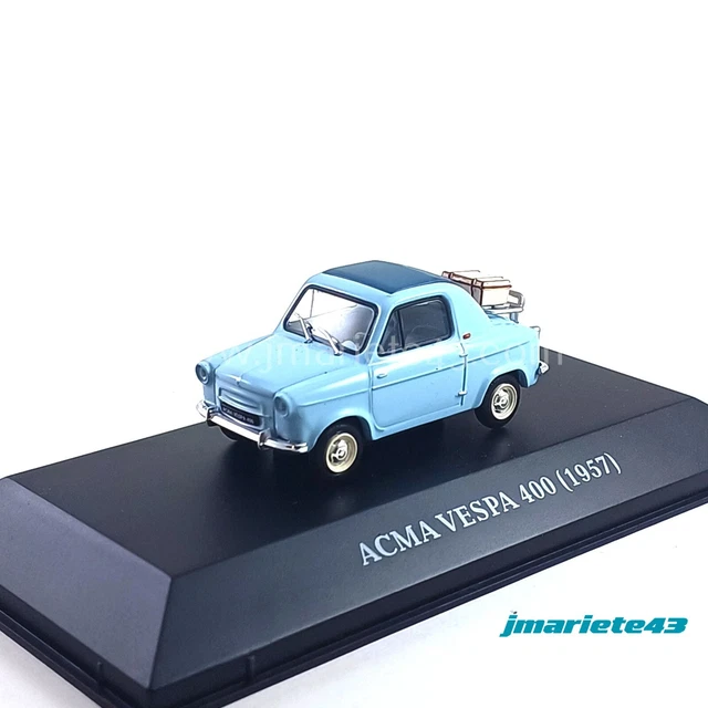 Vespa 400 NOREV Miniature 1/43 - Bleu Et Orange - Sans Boîte