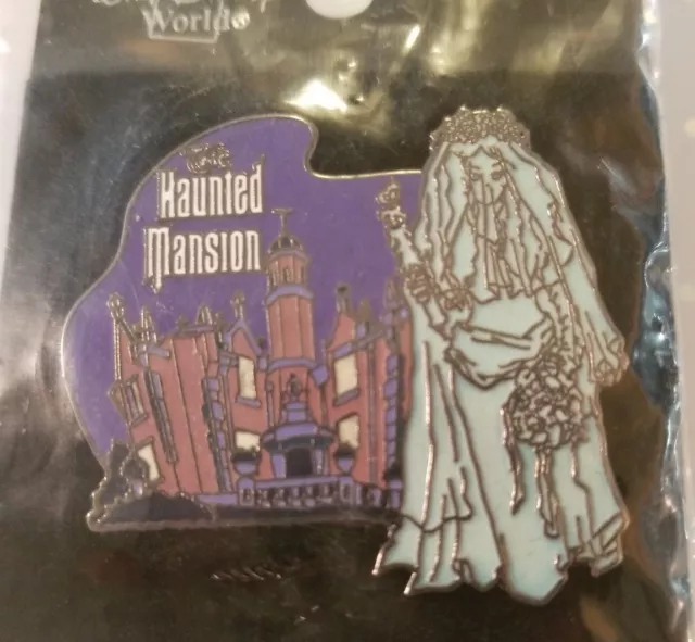 Disney Pin 16386 WDW Haunted Mansion Ghost Bride LE 2,500 NOC in Sealed Pouch