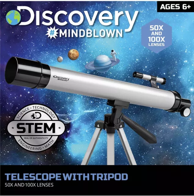 Telescope With Tripod By Discovery . Space At All Ages, New In Box.