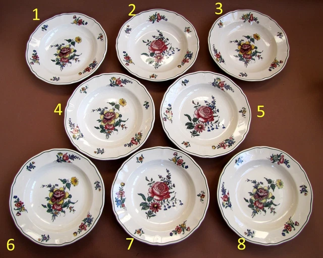 Grand Plat Ovale Villeroy & Boch Mettlach – Faïence Ancienne, Motif 1562 N°2, D'occasion