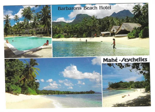 SEYCHELLES - BARBARONS BEACH HOTEL, MAHE 1987 Postcard