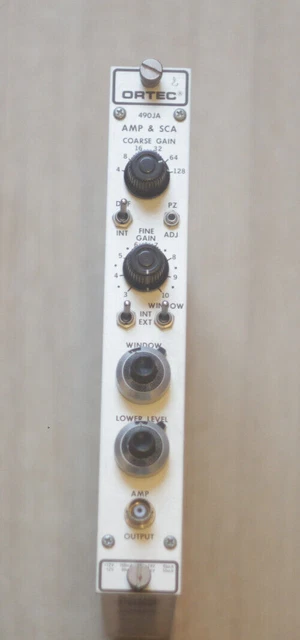 EG&G Ortec 490JA Amplifier Single Channel Analyzer NIM BIN Plug-in Module EG&G Ortec 490JA Amplifier Single Channel Analyzer NIM BIN Plug-in Module