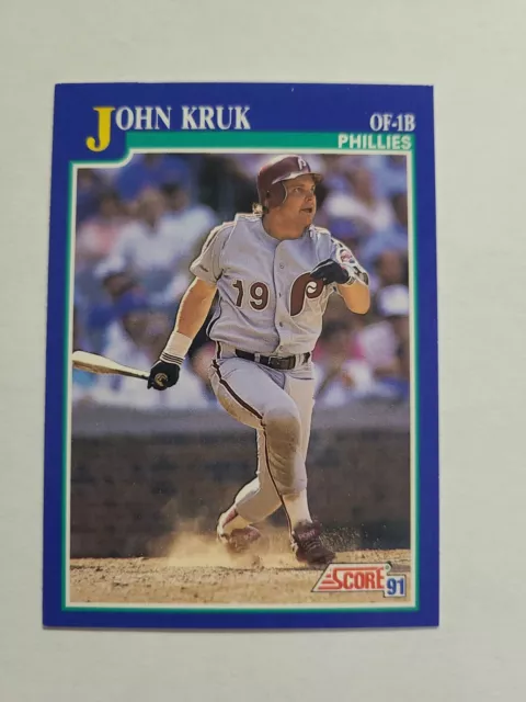 John Kruk 1991 Score Baseball Card # 94 E0614