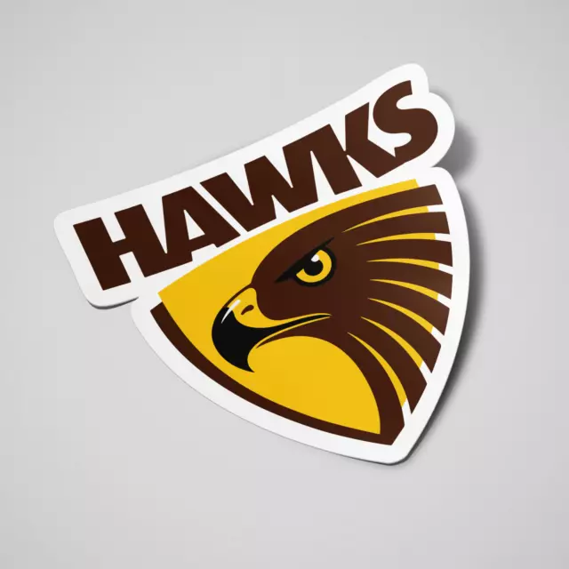 Hawthorn Hawks AFL Windshield Windscreen Laptop Sticker Decal 104mm