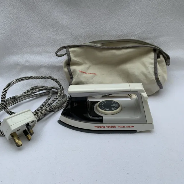 Richards Morphy Dual Voltage Travel Sream Iron -Model 41410 Uk plug with Bag