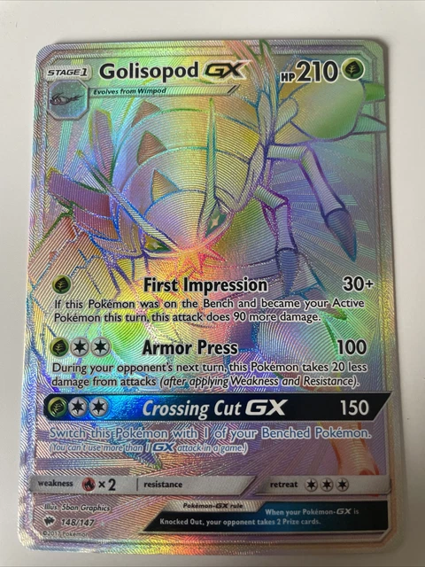 Pokemon - Golisopod GX - 148/147 - SM Burning Shadows - Secret Rare
