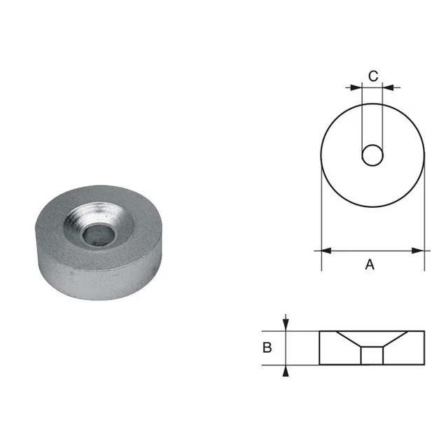 FONP ANODO PER motori Tohatsu-Nissan art. POLIPODIO TH001AL EUR 20,99 ...