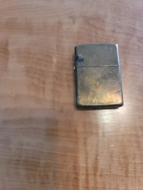 Old Zippo Lighter Solid Brass IX    Bradford PA  Made In U.S.A.