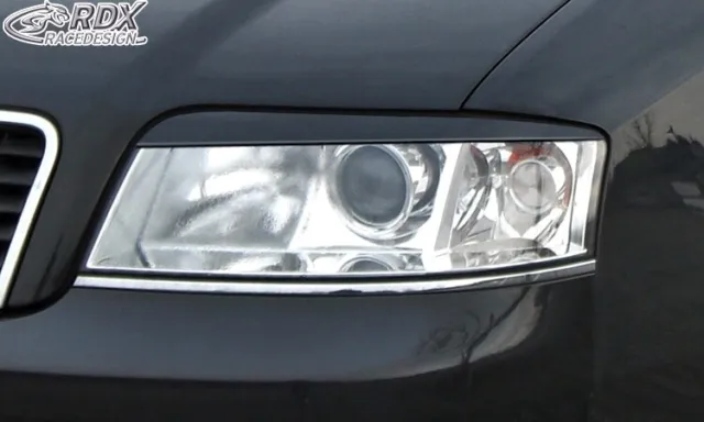 RDX Scheinwerferblenden Set Böser Blick für Audi A6 4B C5 5/01-4/04 Blenden