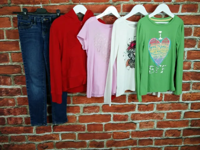 Girls Bundle Age 8-9 Years 100% Gap Kids Jeans Hoodie Tees Long Sleeve Set 134Cm