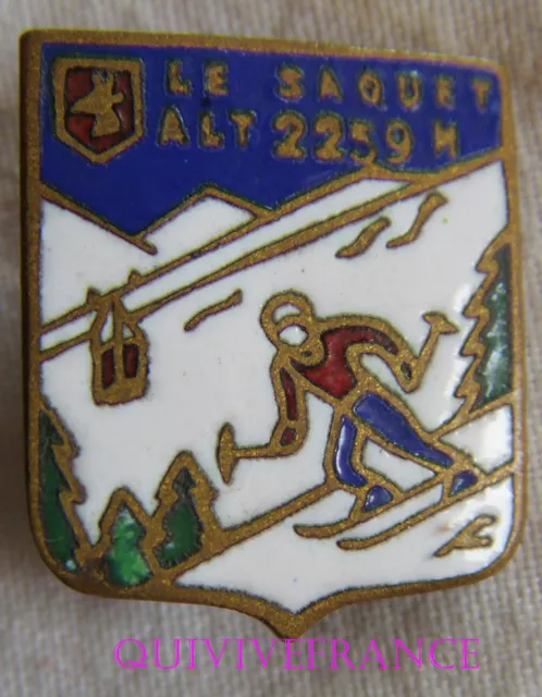 Sk1697 - Insigne Badge Ski - Le Saquet Alt 2259M