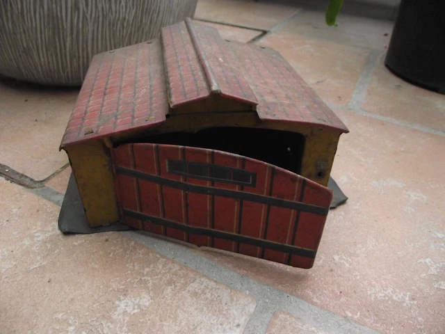 ancien garage tole joustra pour voiture jouet jeux