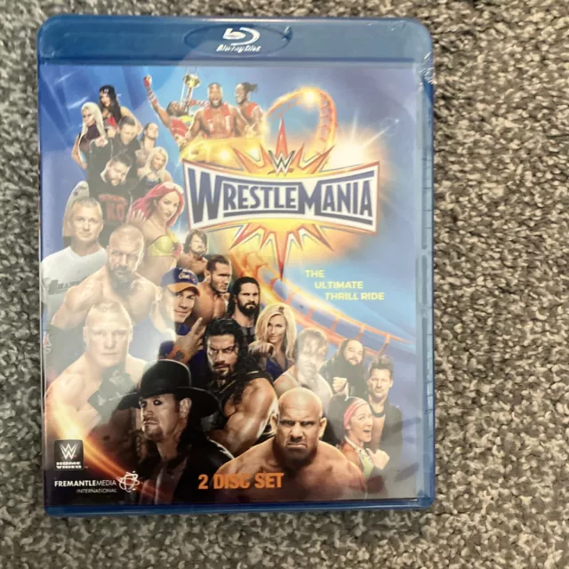 WWE Wrestlemania 33 - Blu Ray  Region 2 Brand New Sealed