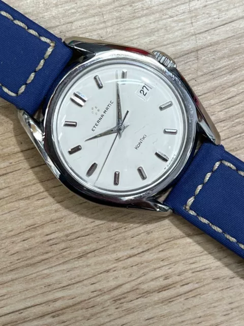 Vintage ETERNA Matic Stainless Steel Automatic 38mm! 2