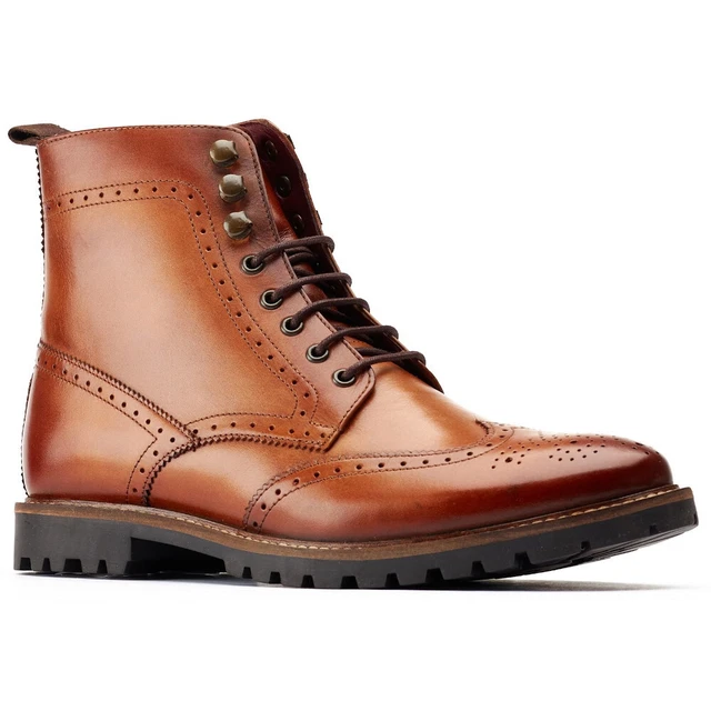 Base Boots BASE LONDON MENS Boone Lace Up Leather Formal Ankle Boots £81.65 ...