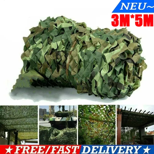 3mx5m Military Camouflage NET Jagd Tarnnetz Armee Army-Tarnung Camo Hunter Army