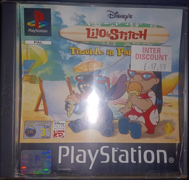 LILO & STITCH Trouble in Paradise Sony PS1 Video Game Original Black ...