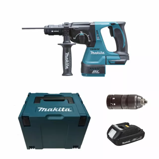 Makita DHR243Y1J 1 x 2,0 Ah - Akku Kombihammer 18 V