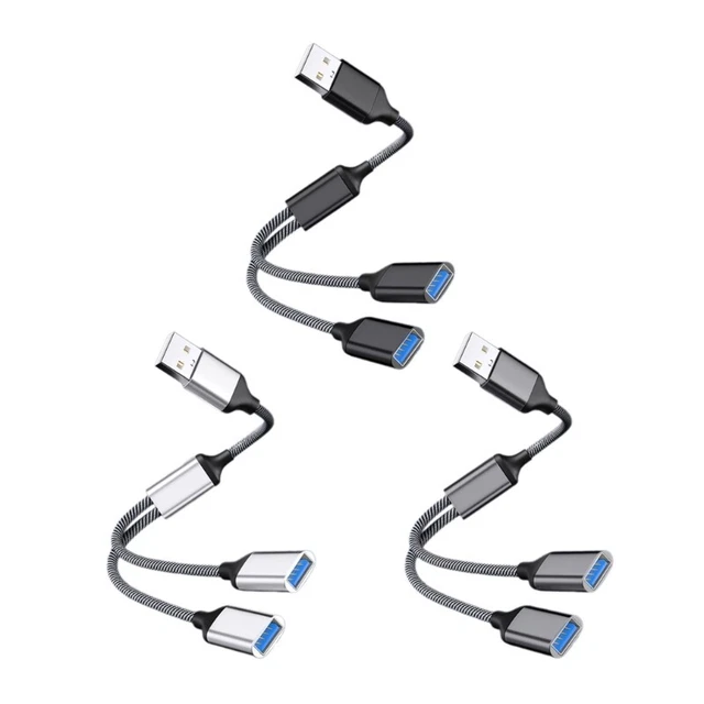 USB Male to Female Hub USB Splitter Cable Increase Your Device Connectivity