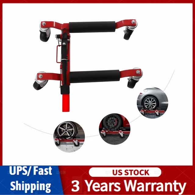 Ratcheting Wheel Dolly Auto Vehicle Positioning Moving Lift Jack Hoist 1500lbs)