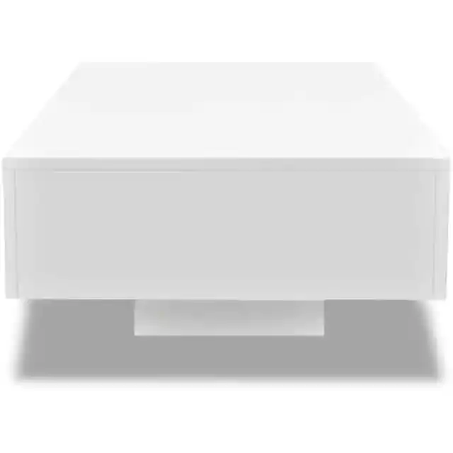 Coffee Table High Gloss White 3