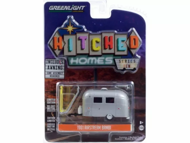 AIRSTREAM Bambi incl. Markise / Awning - 1961 - silver - Greenlight 1:64