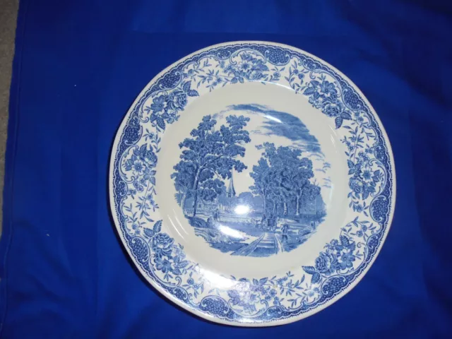 Royal Tudor Ware Olde England Bowl Soup - Blue & White transfer ware