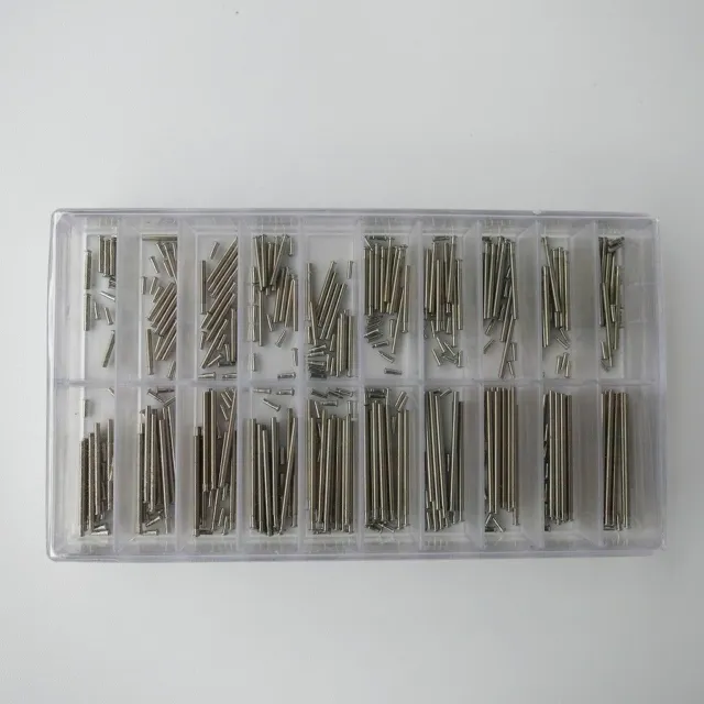 180Pcs Watch Band Clasp Buckle Tube Friction Pins Link 7-26mm Spring Bar 1.2mm